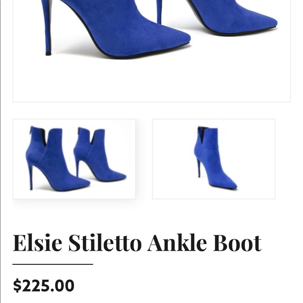 New without box: Mercy Made Stiletto Ankle Boot
